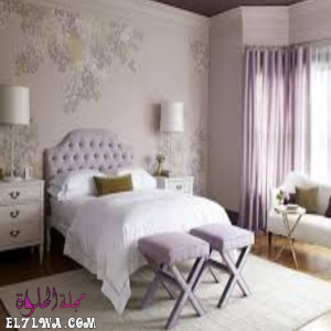 احدث ألوان غرف النوم حوائط صور 2021 م